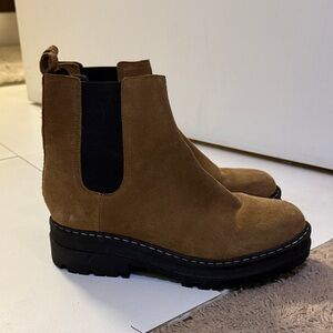 Marc Fisher Brown Ankle Boots